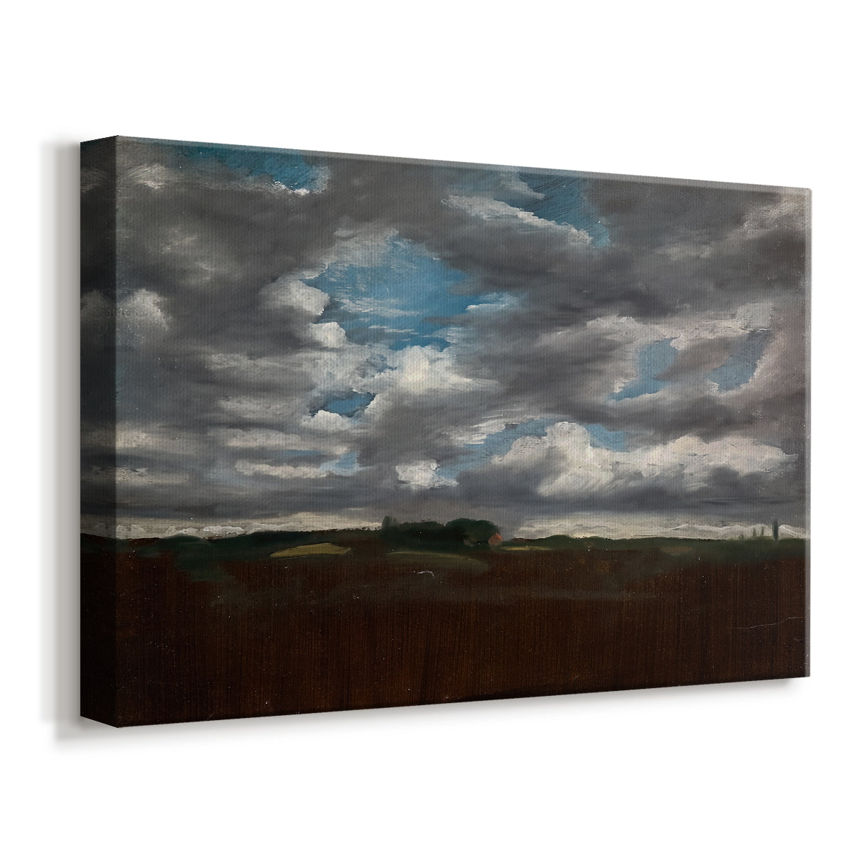 Canvas art print featuring an atmospheric scene dominated by sky, displayed at an angle