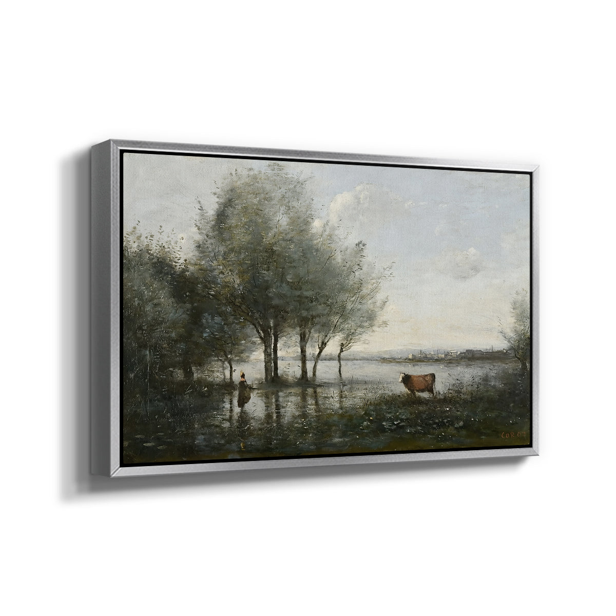The Marsh (Le Marais), c. 1865-1870 - Floater Framed Canvas Print