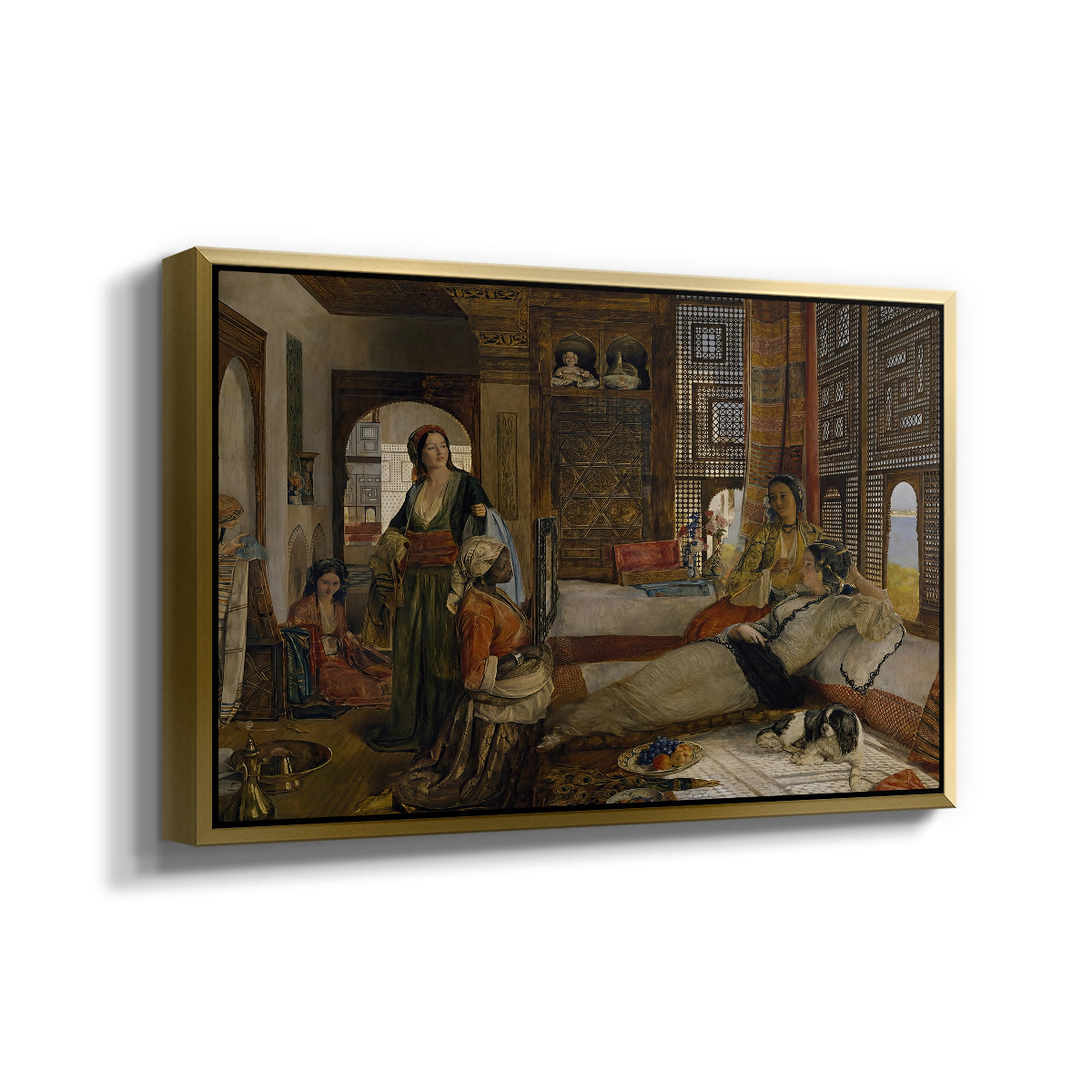 The Harem, 1876 - Floater Framed Canvas Print