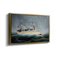 A Ship in the Storm, c. 1899 - Floater Framed Canvas Print