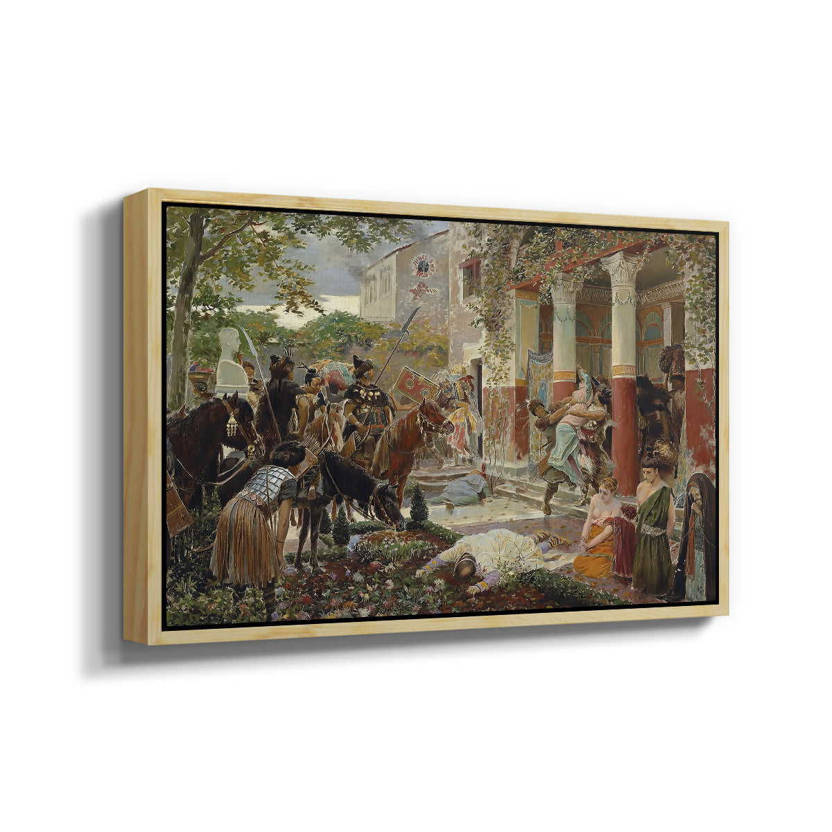 Onslaught of the Tartars, c. 1938 - Floater Framed Canvas Print