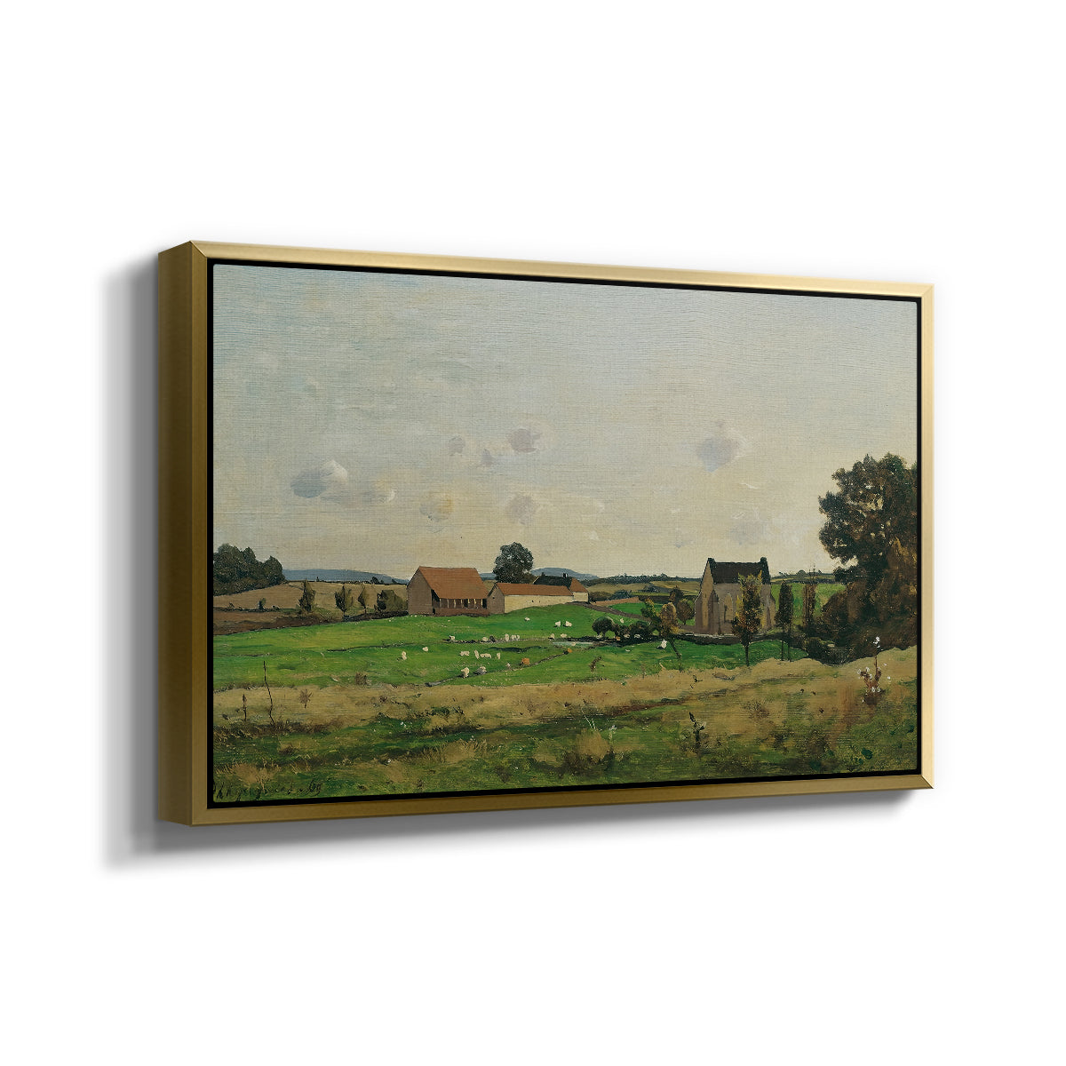 The Saulce Estate, 1869 - Floater Framed Canvas Print