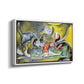 Still Life with Cat and Lobster, 1962 - Floater Framed Canvas Print