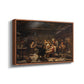The Return of the Bear Hunter, 1856 - Floater Framed Canvas Print