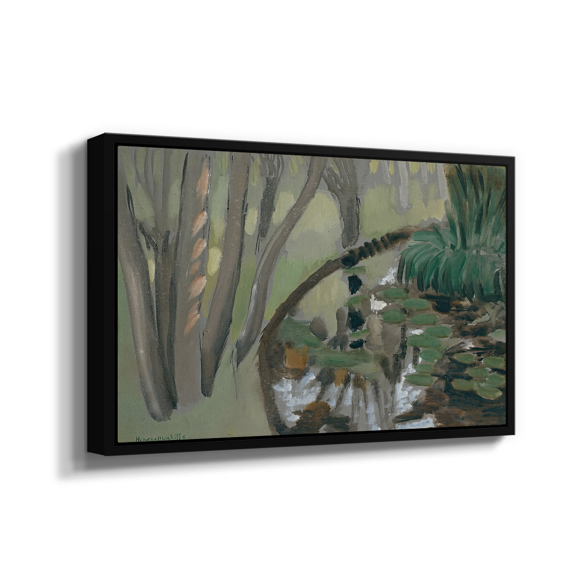 The Stream, Maintenon, 1918 - Floater Framed Canvas Print