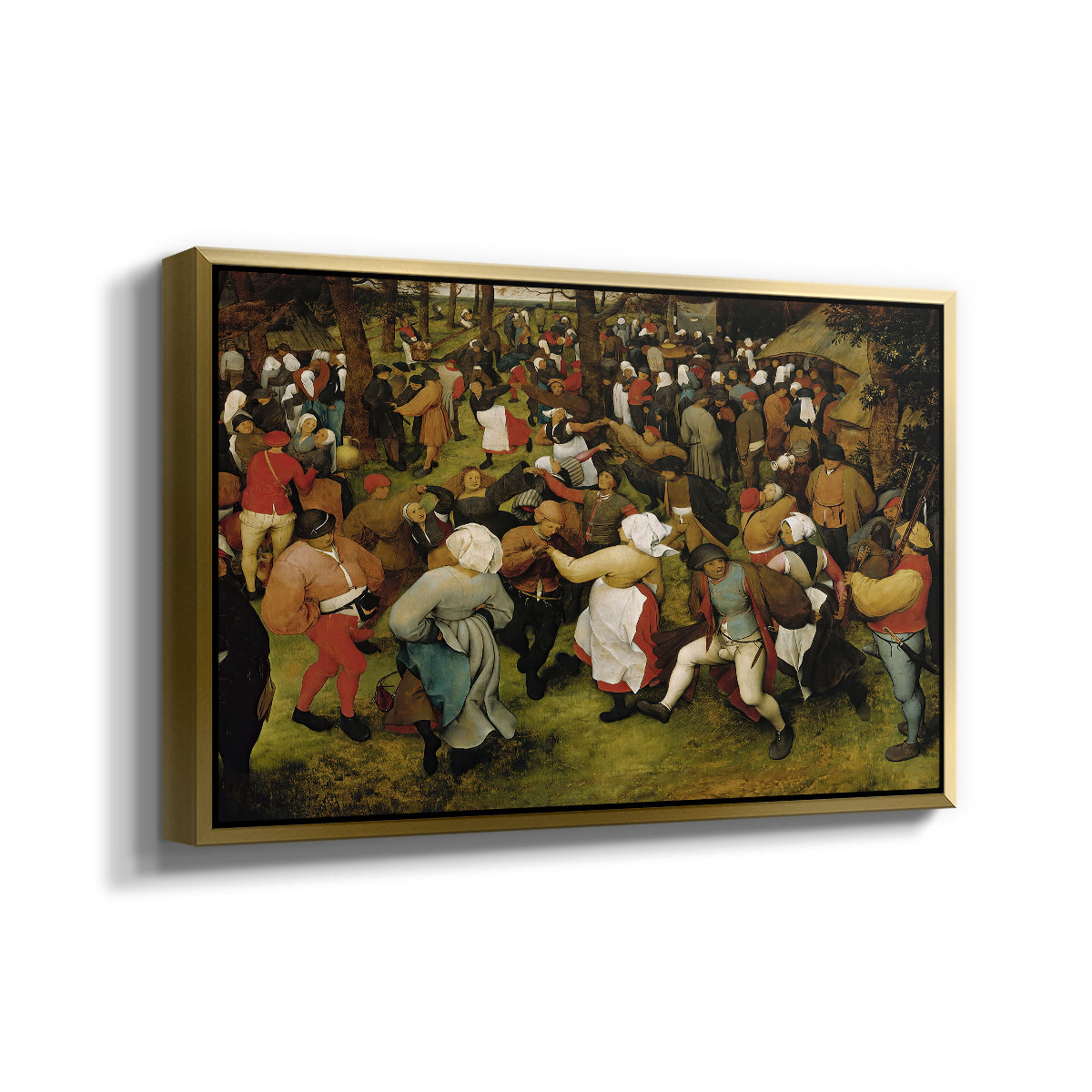The Wedding Dance, c. 1566 - Floater Framed Canvas Print