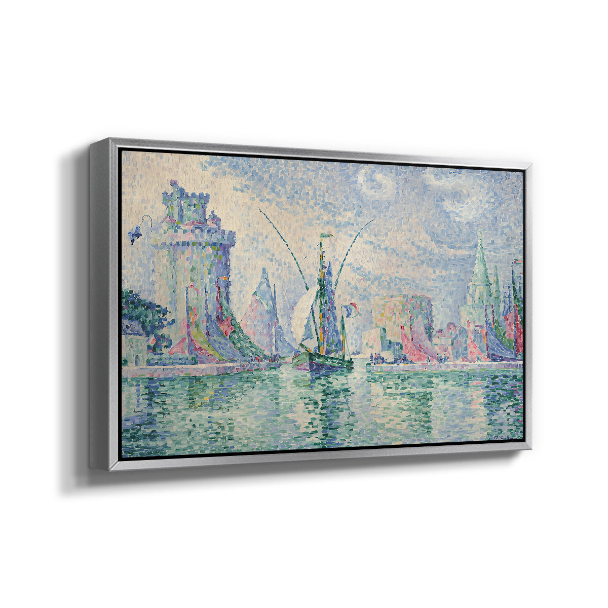 The Green Towers (Les tours vertes, la Rochelle), 1913 - Floater Framed Canvas Print