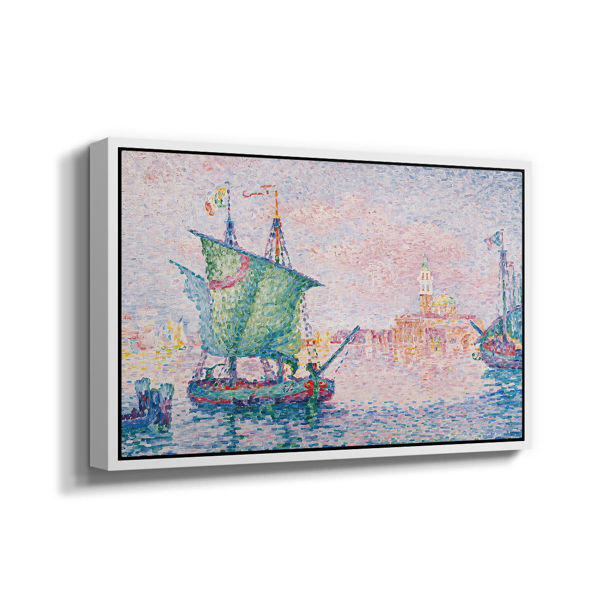 Venice, the Pink Cloud, 1909 - Floater Framed Canvas Print