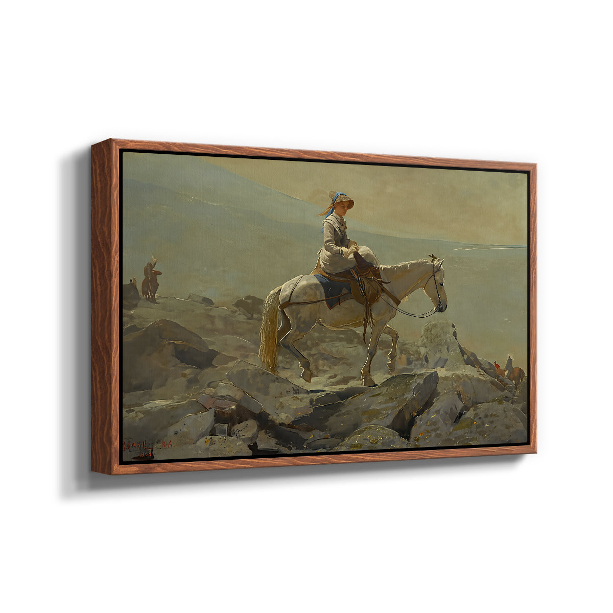 The Bridle Path, White Mountains, 1868 - Floater Framed Canvas Print