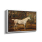 Grey Arabian Stallion, Property of Sir Watkin Williams-Wynn, c. 1817 - Floater Framed Canvas Print