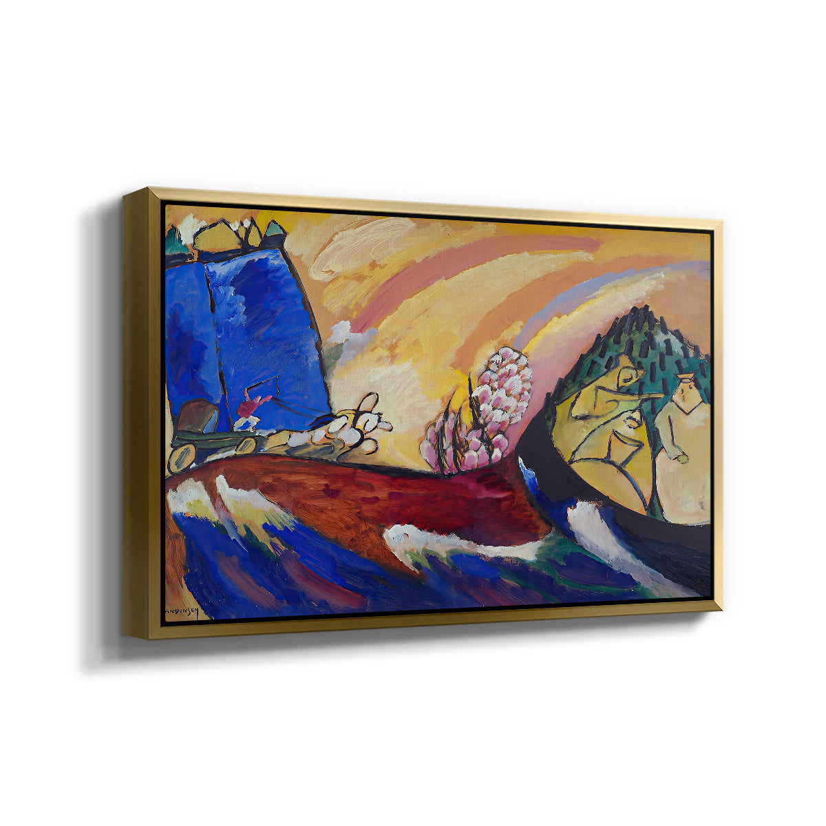Painting with Troika, 1911 - Floater Framed Canvas Print