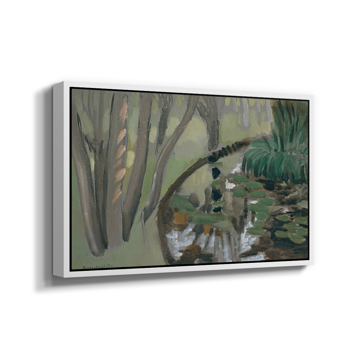 The Stream, Maintenon, 1918 - Floater Framed Canvas Print