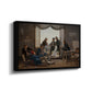 A Group of Danish Artists in Rome, 1837 - Floater Framed Canvas Print