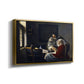 Girl Interrupted at Her Music, c. 1658-1659 - Floater Framed Canvas Print