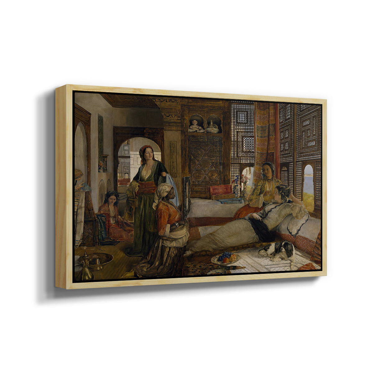 The Harem, 1876 - Floater Framed Canvas Print