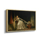 The Stolen Kiss (Le Baiser à la dérobée), c. 1788 - Floater Framed Canvas Print
