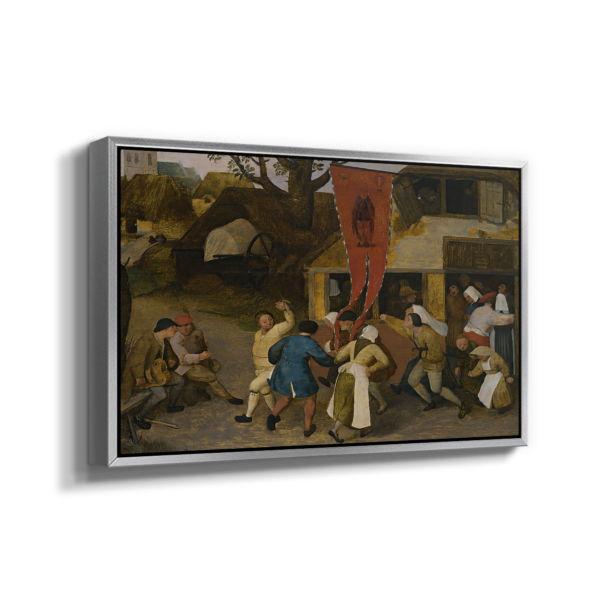 A Village Fair, c. 1567-1569 - Floater Framed Canvas Print