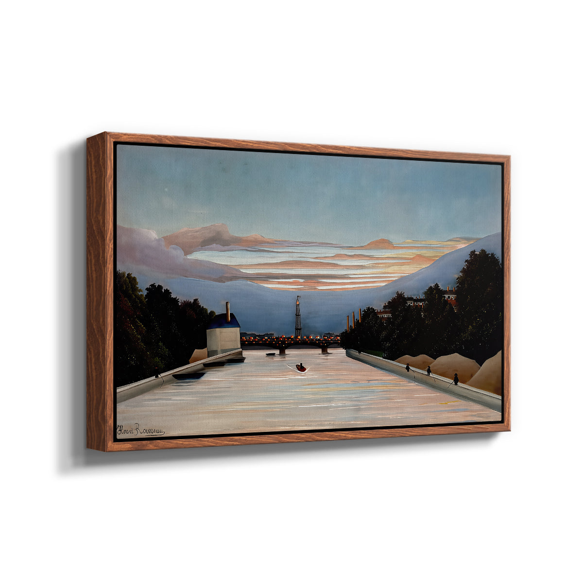 The Eiffel Tower, c. 1898 - Floater Framed Canvas Print