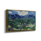 Olive Trees with the Alpilles in the Background, 1889 - Floater Framed Canvas Print