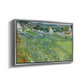 Vineyards at Auvers, 1890 - Floater Framed Canvas Print