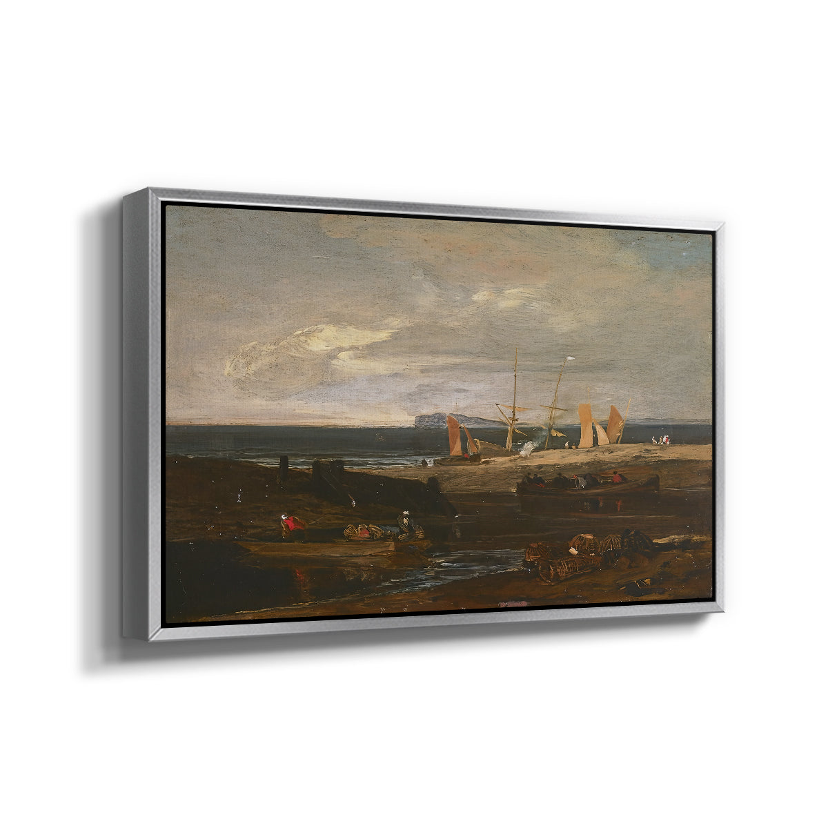 A Scene on the English Coast, c. 1798 - Floater Framed Canvas Print