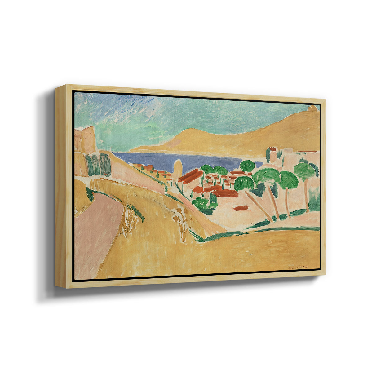 Collioure in August, c. 1911 - Floater Framed Canvas Print