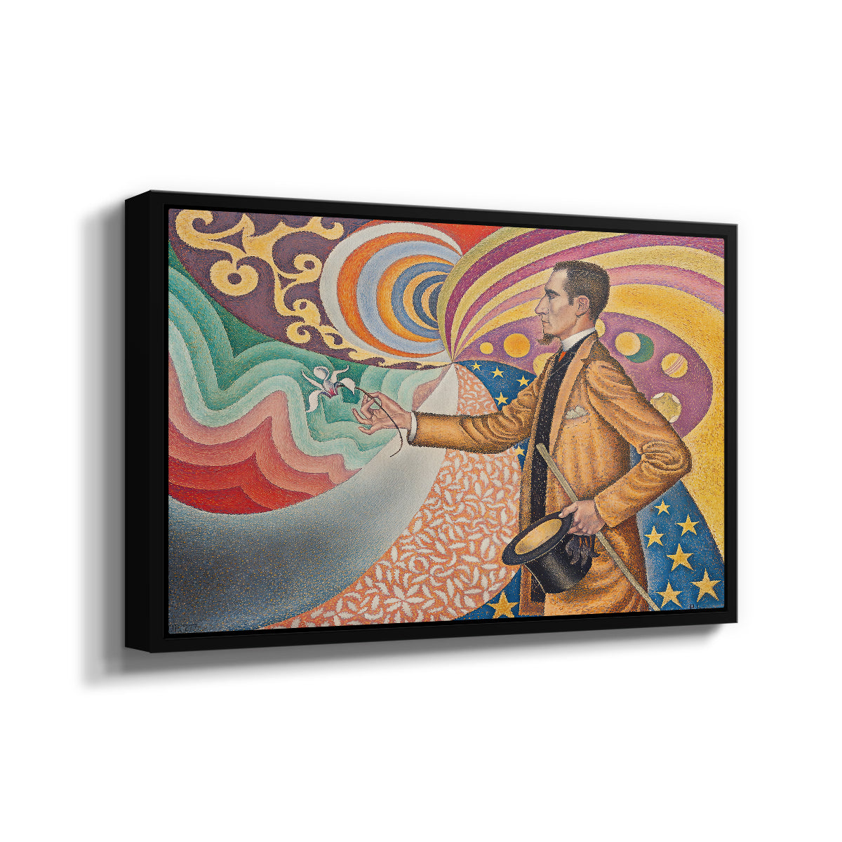 Portrait of Félix Fénéon, 1890 - Floater Framed Canvas Print
