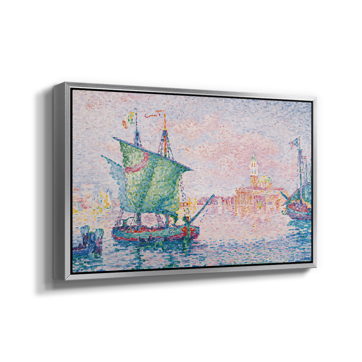 Venice, the Pink Cloud, 1909 - Floater Framed Canvas Print
