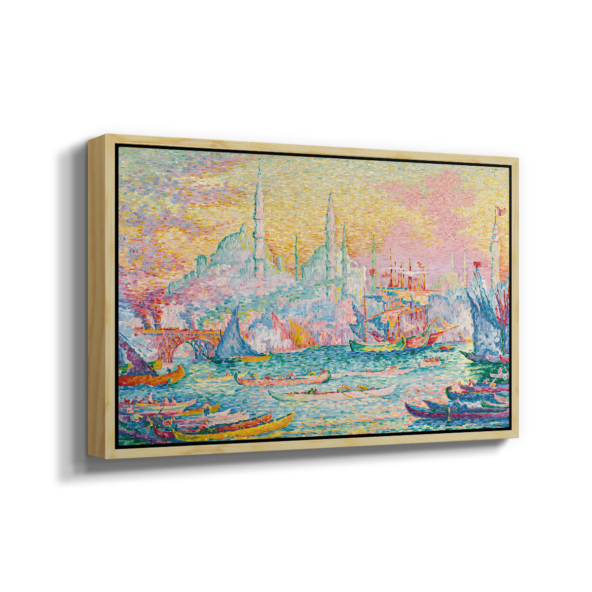 The Golden Horn, Constantinople, 1907 - Floater Framed Canvas Print