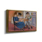Domino Players, 1921 - Floater Framed Canvas Print