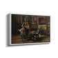 The Studio of Ferdinand De Braekeleer I, Father of the Painter, c. 1873-1885 - Floater Framed Canvas Print