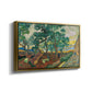 The Garden of Saint-Paul Hospital, 1889 - Floater Framed Canvas Print
