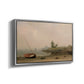 The Stranded Boat, 1863 - Floater Framed Canvas Print