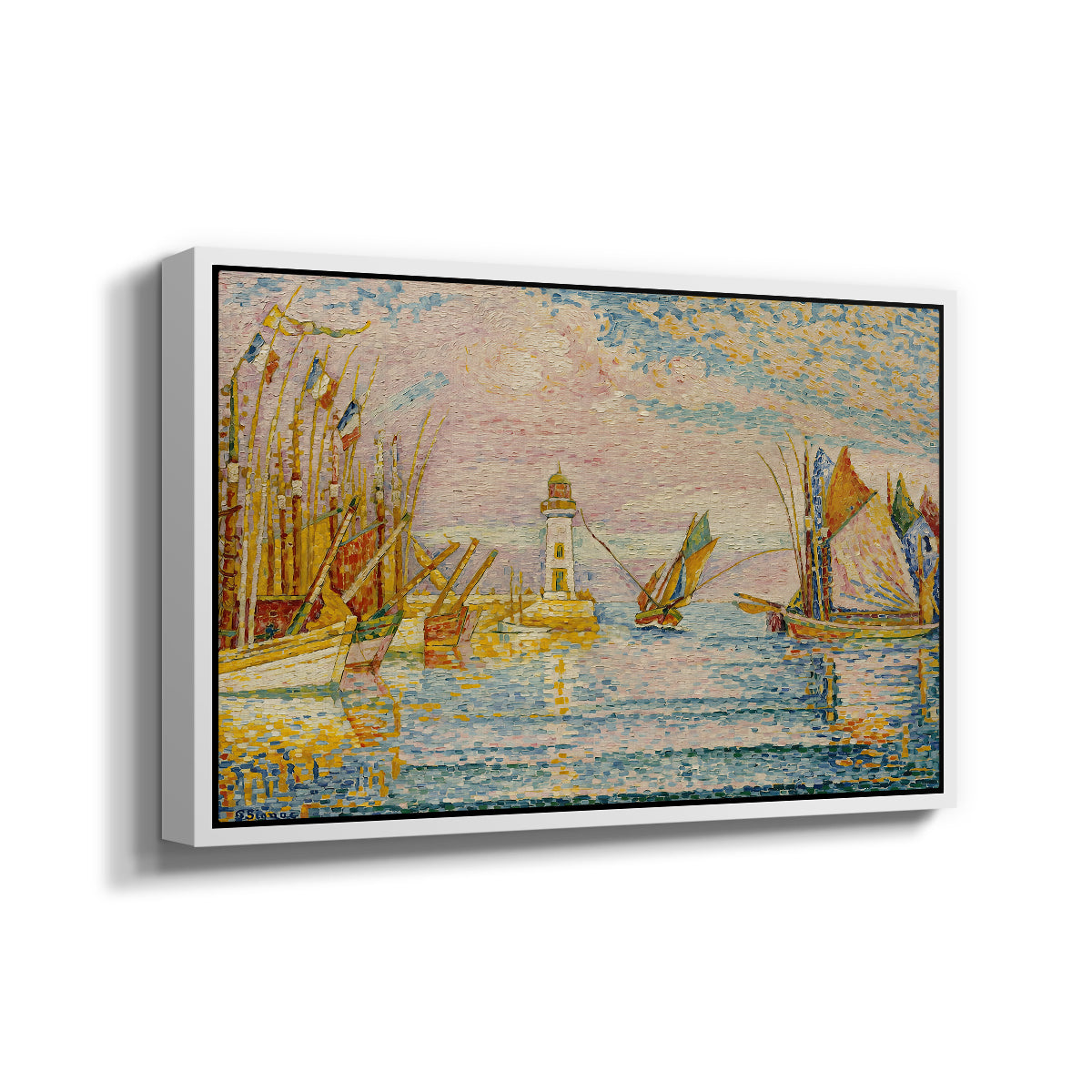 The Lighthouse at Groix, 1925 - Floater Framed Canvas Print