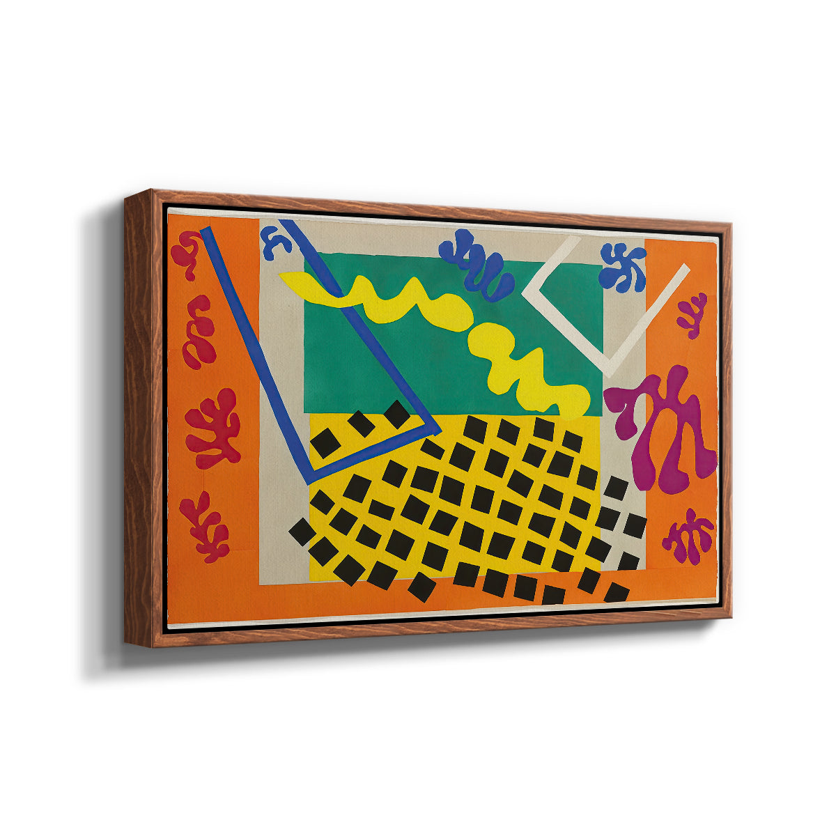 The Codomas (Les codomas), from Jazz, 1947 - Floater Framed Canvas Print