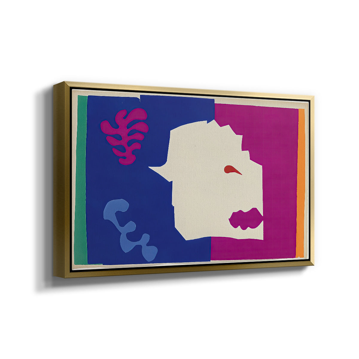 The Wolf (Le loup), from Jazz, 1947 - Floater Framed Canvas Print