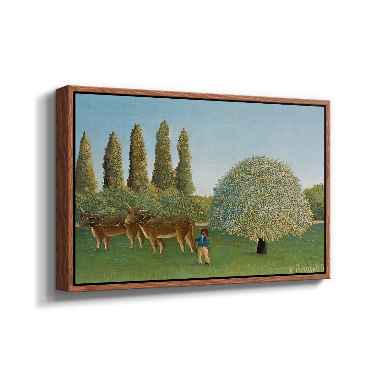 Meadlowland (The Pasture), 1910 - Floater Framed Canvas Print