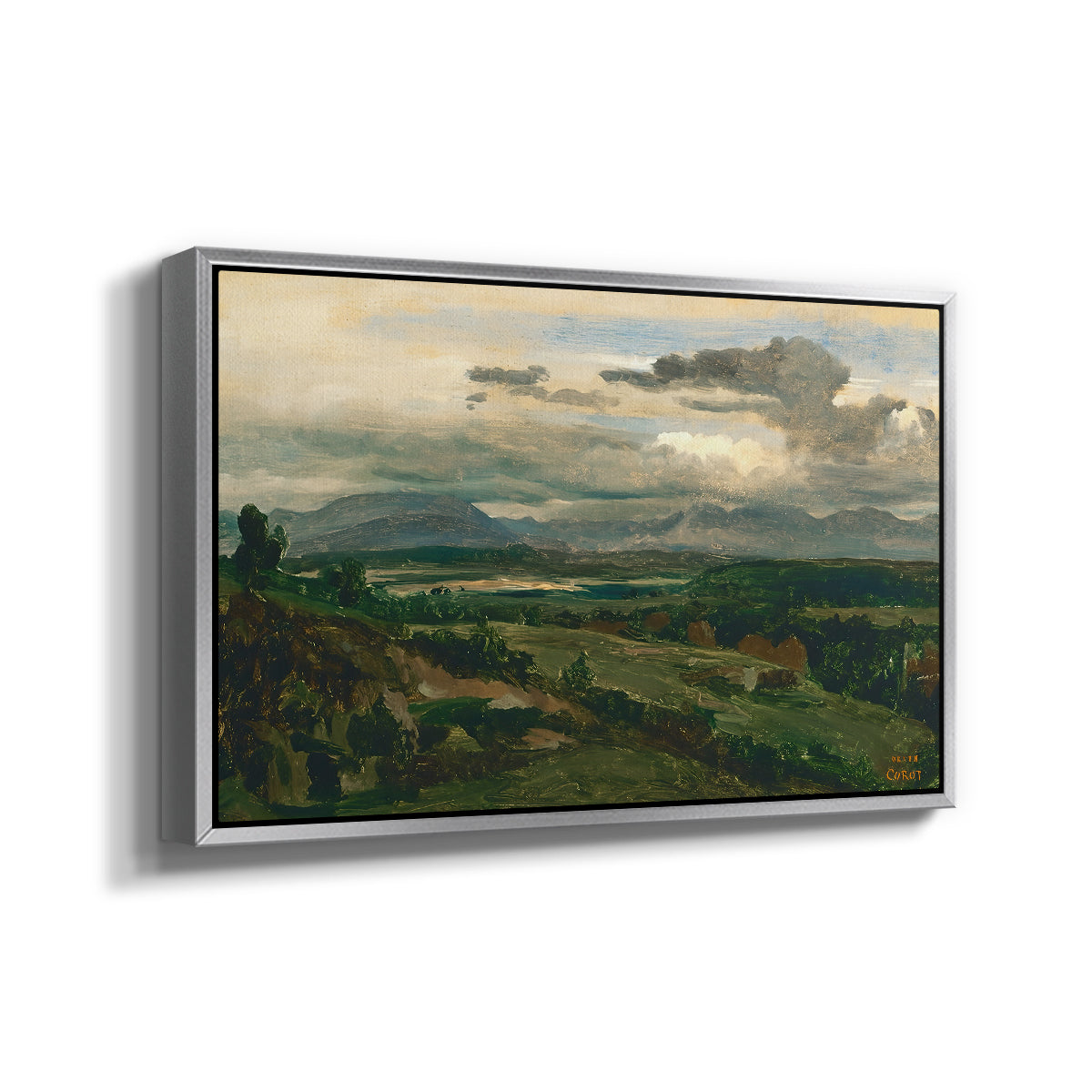 Civita Castellana, c. 1860s - Floater Framed Canvas Print