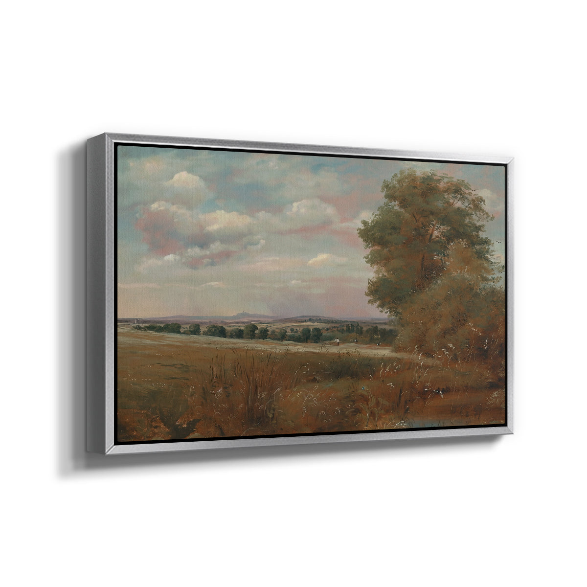 Landscape at Hampstead, with Harrow in the Distance, c. 1849-1855 - Floater Framed Canvas Print