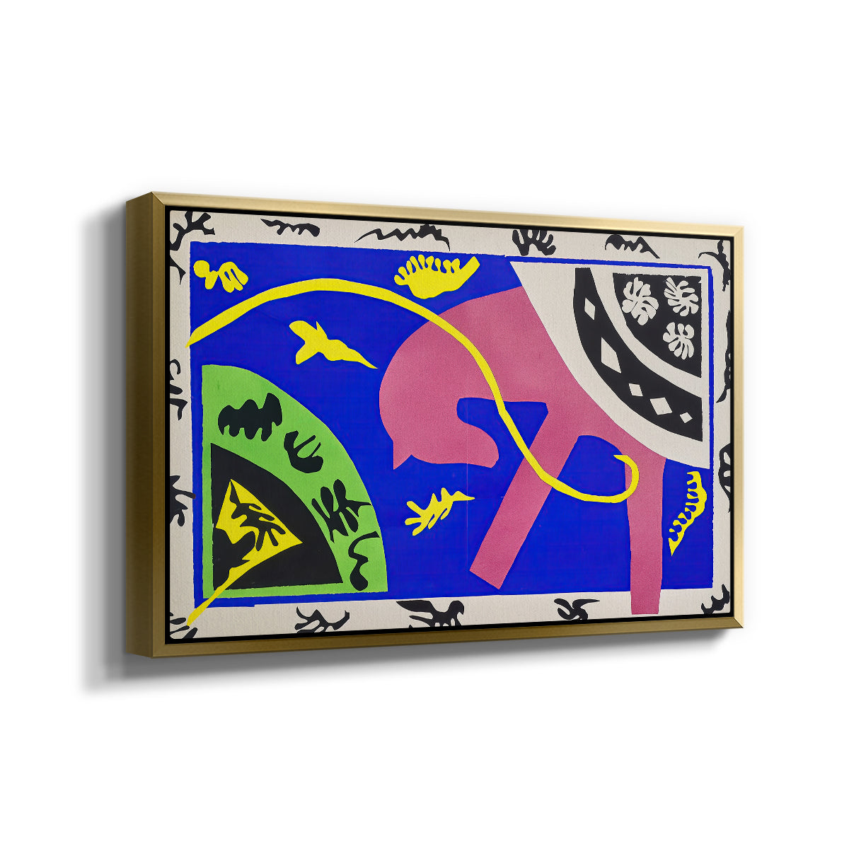The Horse, the Rider and the Clown, from Jazz, 1947 - Floater Framed Canvas Print