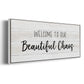 Beautiful Chaos - Floater Framed Canvas Print