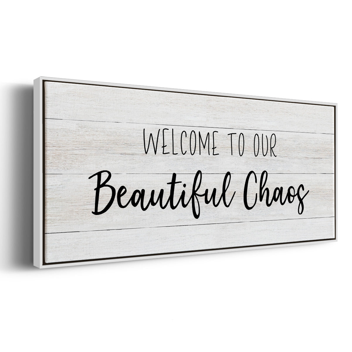Beautiful Chaos - Floater Framed Canvas Print