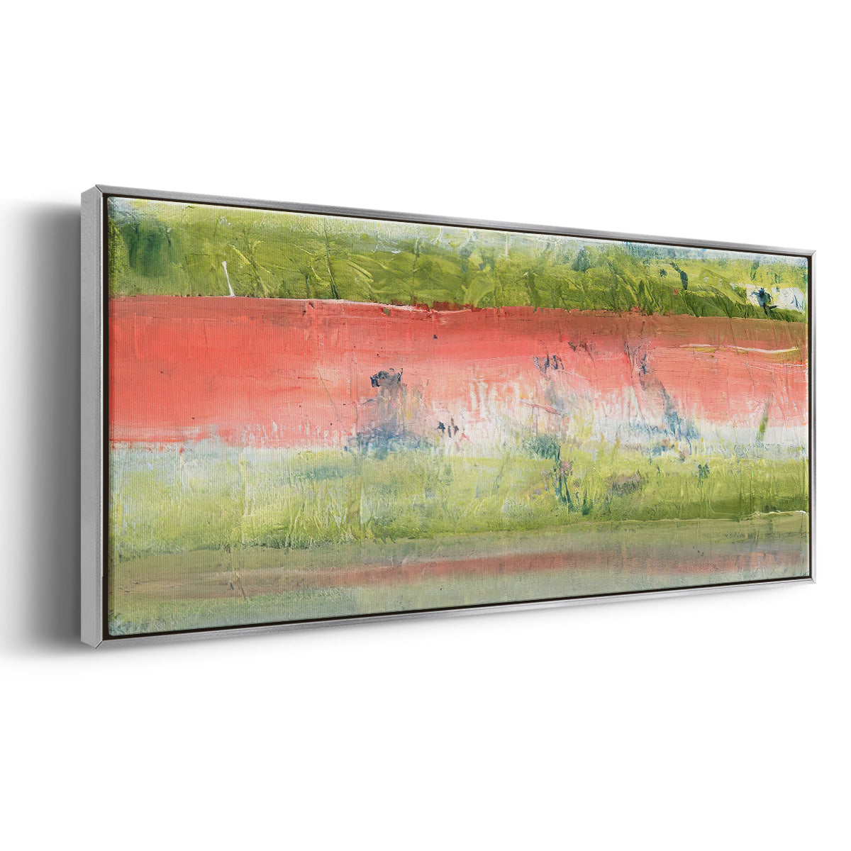 Nature's Flag I - Floater Framed Canvas Print