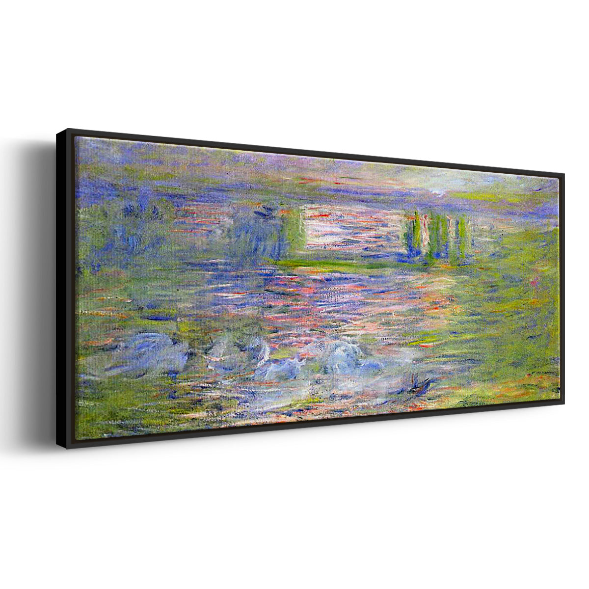 Charing Cross Bridge - Floater Framed Canvas Print