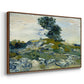 The Rocks, 1888 - Floater Framed Canvas Print