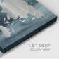 Navy World Map - Canvas Art Print