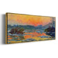 Sunset on the Seine in Winter, 1880 - Floater Framed Canvas Print