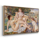 The Large Bathers, 1884-1887 - Floater Framed Canvas Print