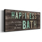 Happiness Bath - Floater Framed Canvas Print