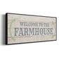 Welcome to the Farmhouse - Floater Framed Canvas Print